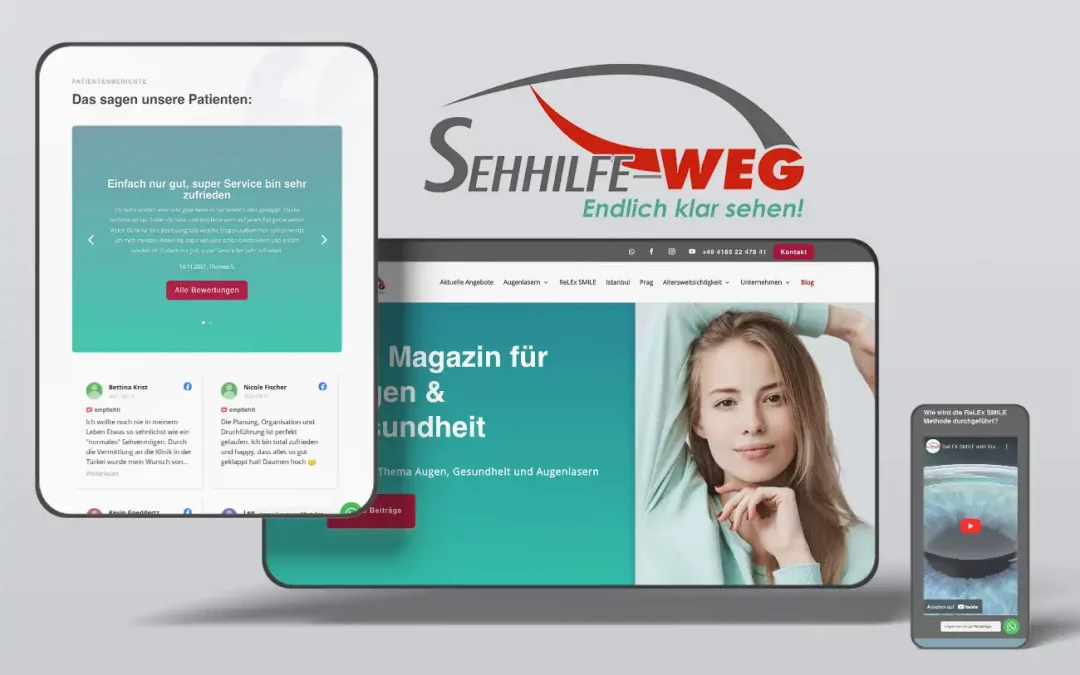 WordPress-Website Sehhilfe-Weg